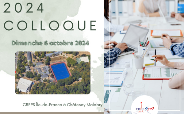 CRIFGYM : Colloque - Dimanche 06 octobre 2024 - CREPS IDF